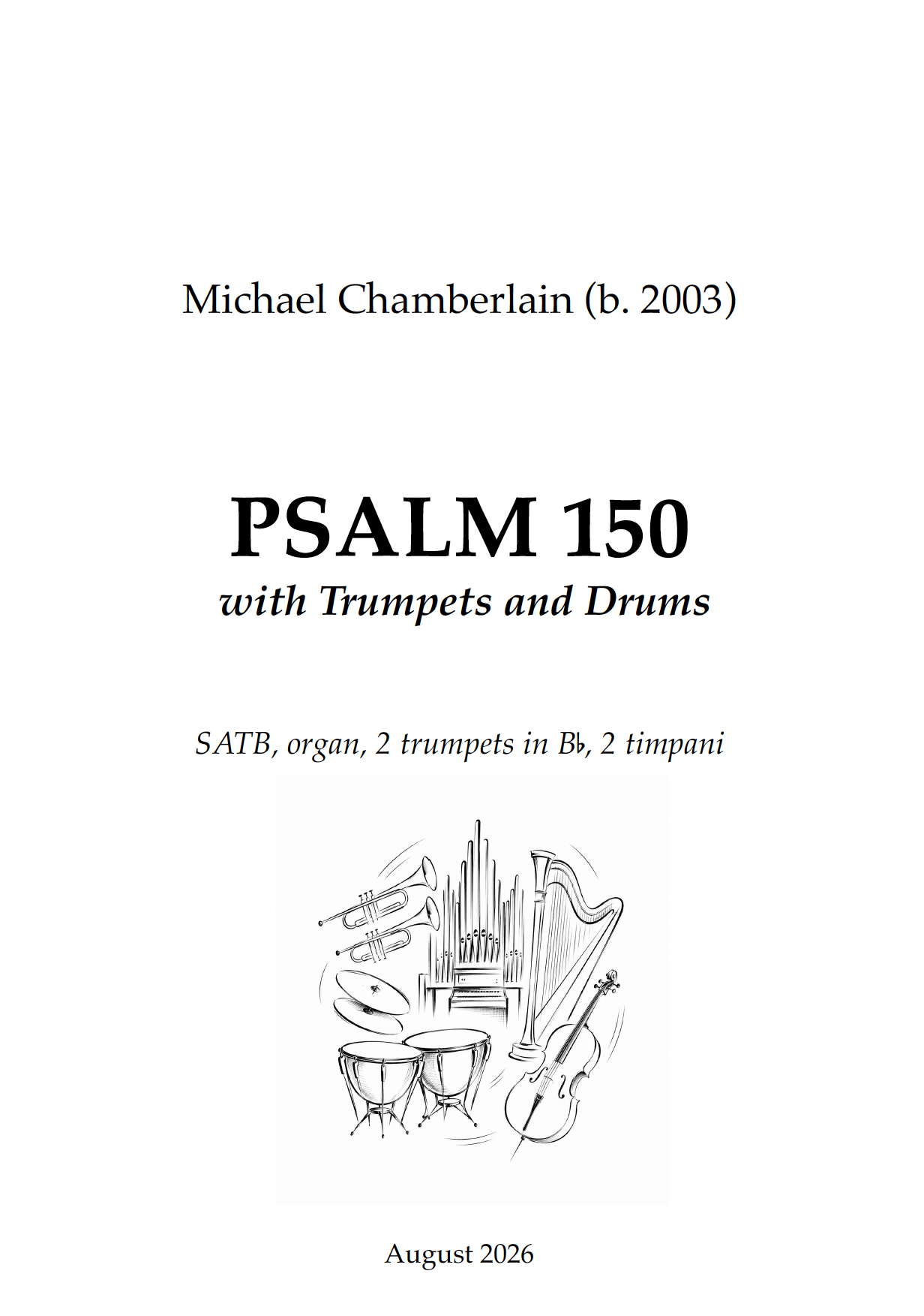 Frontispiece for Psalm 150
